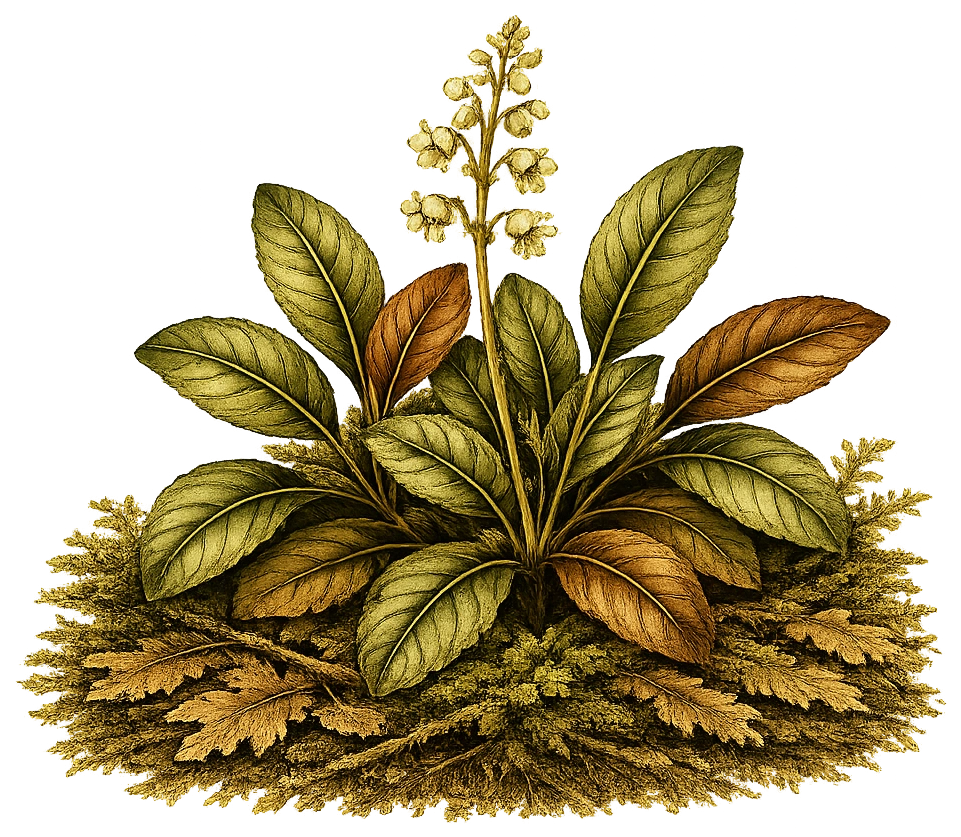 Galax botanical illustration